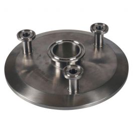 Extraction Tank Lid  Tri Clamp 8 in. x 4 in. - SS304 w/ TC 1.5 in.